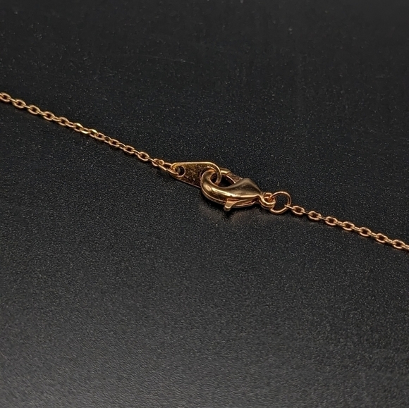 ROSE Gold toned Star Necklace with Dangle Charms - Picture 7 of 7